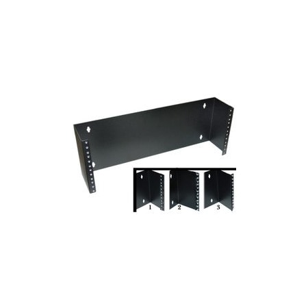 Cable Wholesale Rackmount Hinged Wall Mounting Bracket, 4U, Dimensions: 7 (H) x 19 (W) x 5.8 (D)in. Includes 24 68BP-1004U